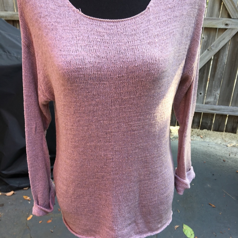 Divided Beige/tan Acrylic Tunic Top Sz XS